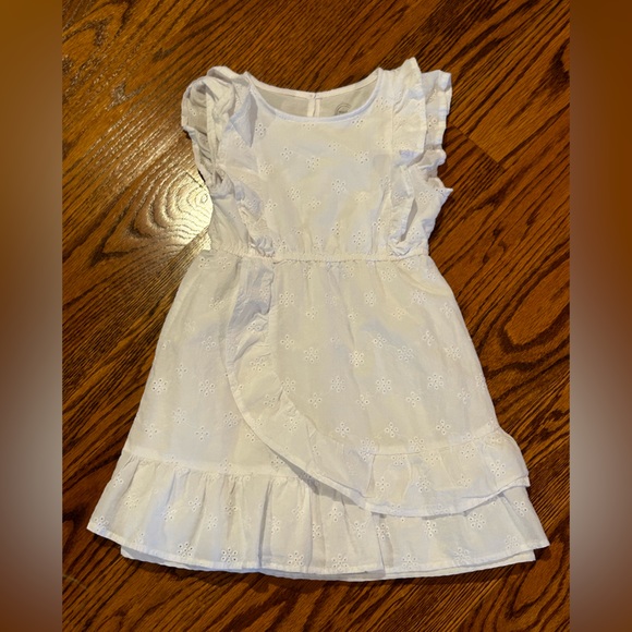 wonder nation Other - Wonder Nation | White Eyelet Dress With Ruffles